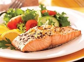 белковая диета обед рыбное филе-гриль с огуречным салатом