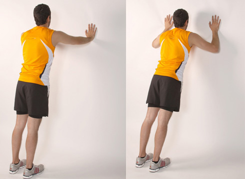 как накачать трехглавую мышцу плеча отталкивания от стены